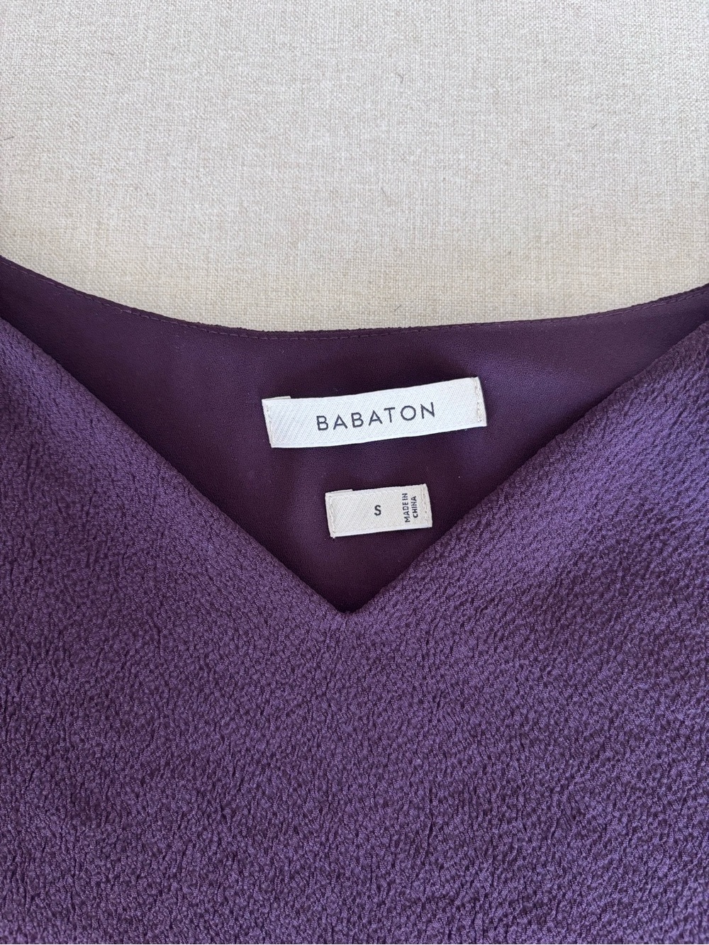Aritzia Babaton Everly camisole loose top plum S oversized - Picture 3 of 6
